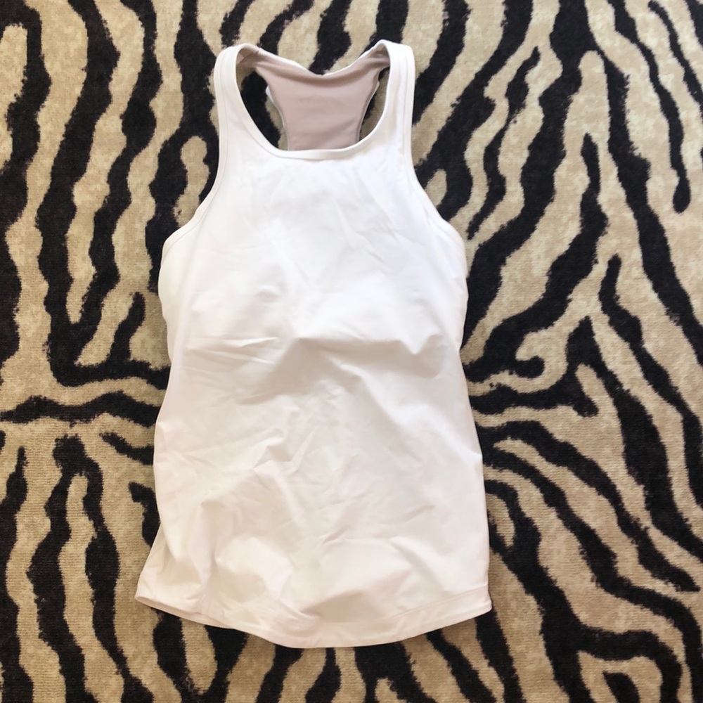 White lulu lemon workout tank